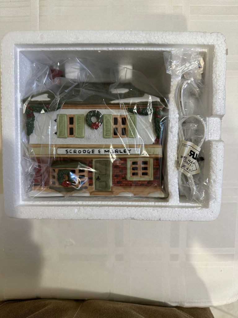 Dickens Village Scrooge & Marley Counting House - image 6 of 10
