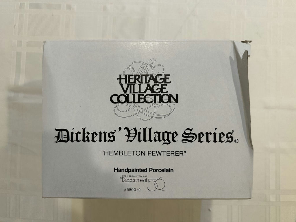 Dickens' Village Series Hembleton Pewterer - image 3 of 9