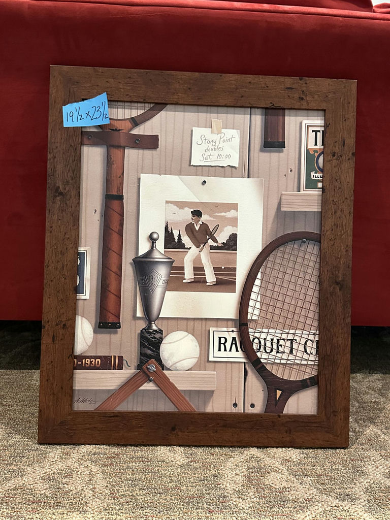 Framed sports memorabilia collage - image 2 of 2