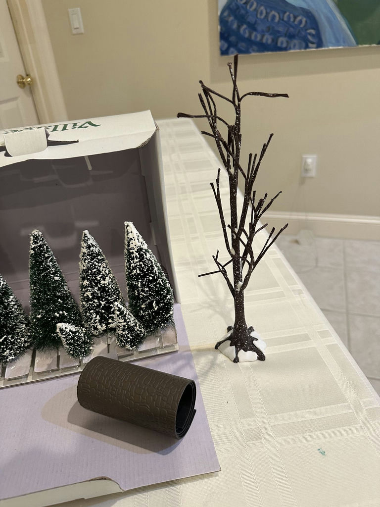 Village Landscape 14-Piece Snowy Trees - image 6 of 6