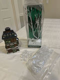 Dickens Village Scrooge house with Winter Birch Tree and Snow Accessories - thumbnail 1 of 9