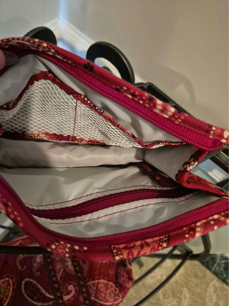 Vera Bradley red paisley bags and organizers - image 7 of 7