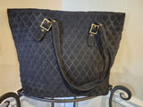 Coach: Black quilted handbag with dual handles - thumbnail 2 of 3