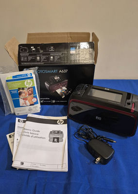HP Photosmart A637 Compact Photo Printer Bundle - Image 1 of 3