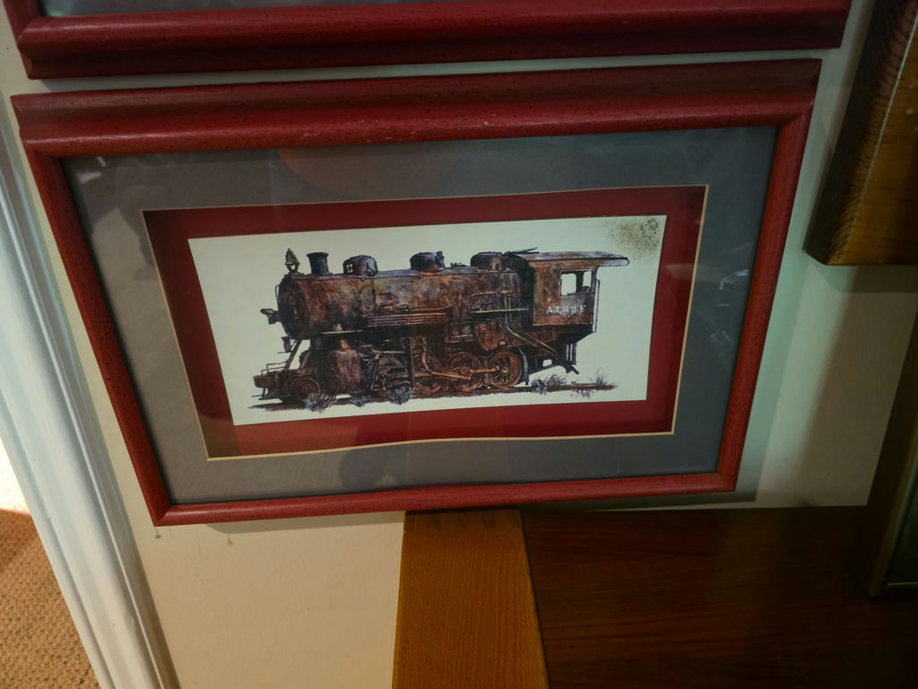 Set of Four Framed Train Artwork Prints, Photo Collage, Video, - image 5 of 7