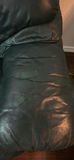 Green leather three-seat sofa and 2 seater love seat - thumbnail 3 of 7