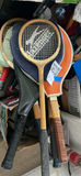 Vintage Squash and Tennis Rackets with Covers - thumbnail 1 of 3