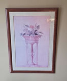Large, Framed Floral Vase Wall Art - thumbnail 1 of 1
