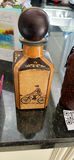 Decorative decanter set with embossed leatherette bottles - thumbnail 2 of 4
