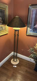 Floor lamp with black cone shade - thumbnail 1 of 4