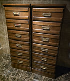 Pair of tall wooden chests of drawers - thumbnail 1 of 2
