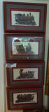 Set of Four Framed Train Artwork Prints, Photo Collage, Video, - thumbnail 1 of 7