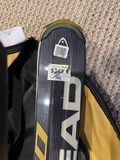 Pair of skis with bindings and yellow ski bag Brand new skis - thumbnail 1 of 3