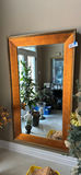 Amber-framed rectangular wall mirror - thumbnail 1 of 3