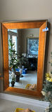 Amber-framed rectangular wall mirror - thumbnail 3 of 3