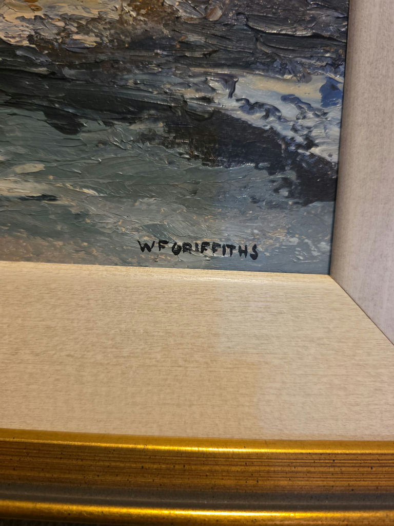 W. F. Griffiths Framed Landscape Painting - "Trees And Creek Coboconk" - image 2 of 3