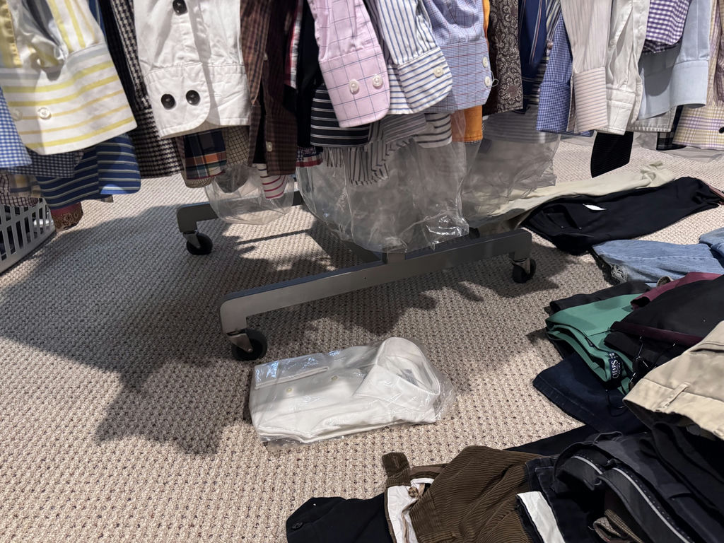 Two Large Moving Clothing Rack - image 2 of 4