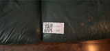 Green leather three-seat sofa and 2 seater love seat - thumbnail 1 of 7