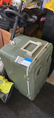 Olive-green hard-shell transport case - Image 1 of 2