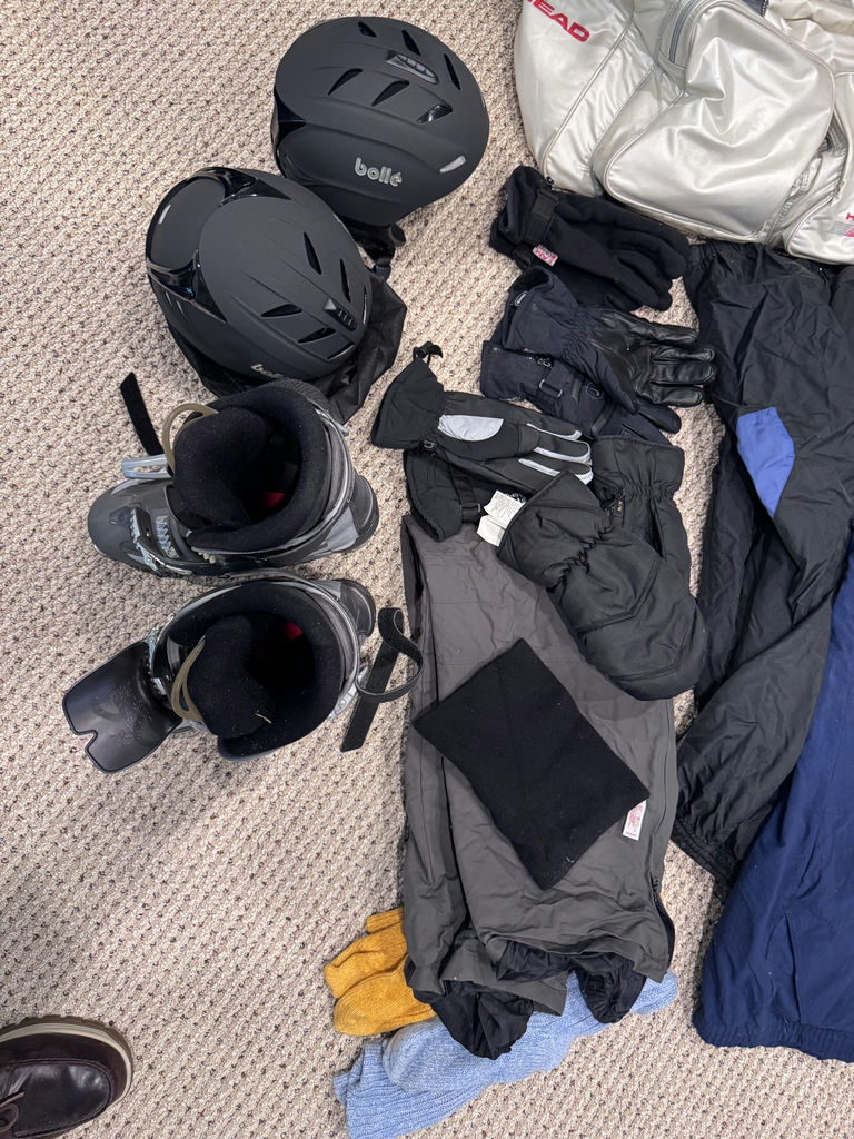 Ski clothing And Helmut Size 10 Ski Boots - image 3 of 4