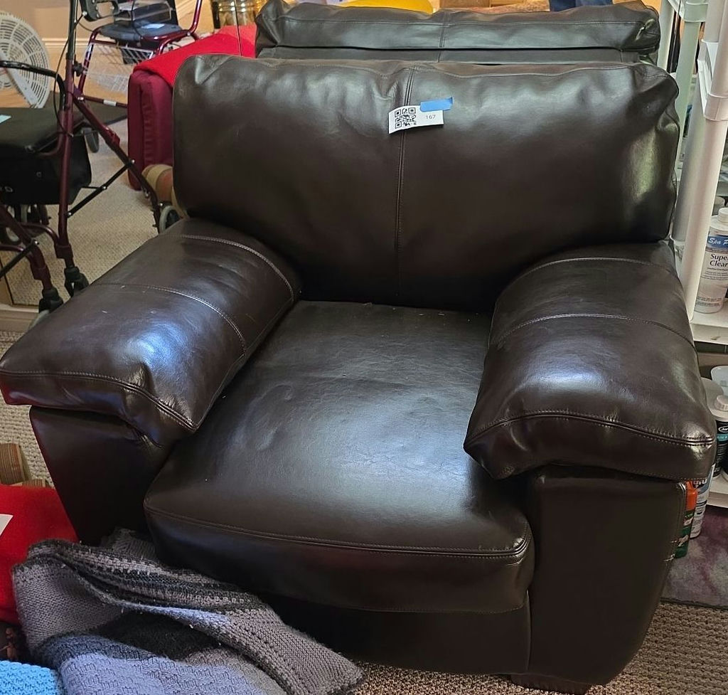 Brown Leather Armchair - image 1 of 1