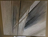 Three Large Abstract Wall Art Paintings - thumbnail 4 of 5