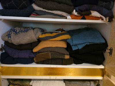 Folded Sweaters and Knit Clothing - Massive Assortment - Image 1 of 15