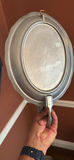 Two oval pewter trays, a lidded pewter pitcher, and a decorative sign - thumbnail 2 of 6