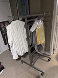 Two Large Moving Clothing Rack - thumbnail 1 of 4