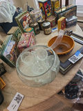 Glass Punch Bowl Set, Ceramic Bowl, and Picture Frames - thumbnail 4 of 4