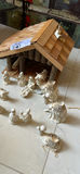 Nativity Scene Set with Wooden Stable and Figurines - thumbnail 2 of 3
