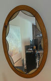 Two Wooden Framed Wall Mirrors - thumbnail 2 of 2