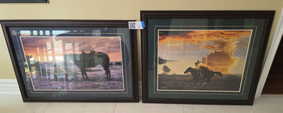 Two Framed Western-Themed Art Prints - Image 1 of 3