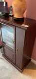 Wood Media Cabinet with Stereo Components and Side Table - thumbnail 3 of 7