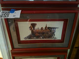 Set of Four Framed Train Artwork Prints, Photo Collage, Video, - thumbnail 4 of 7