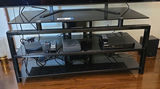 Black Glass TV Stand - thumbnail 1 of 1