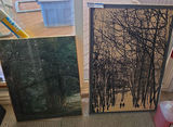Two Framed Forest Landscape Prints - thumbnail 1 of 3