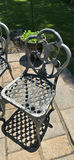 Grapevine-pattern Metal Outdoor Dining Set - thumbnail 3 of 3
