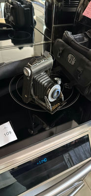 Vintage folding bellows camera and handheld camcorder with camera bags - Image 1 of 6