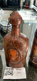 Decorative decanter set with embossed leatherette bottles - thumbnail 3 of 4