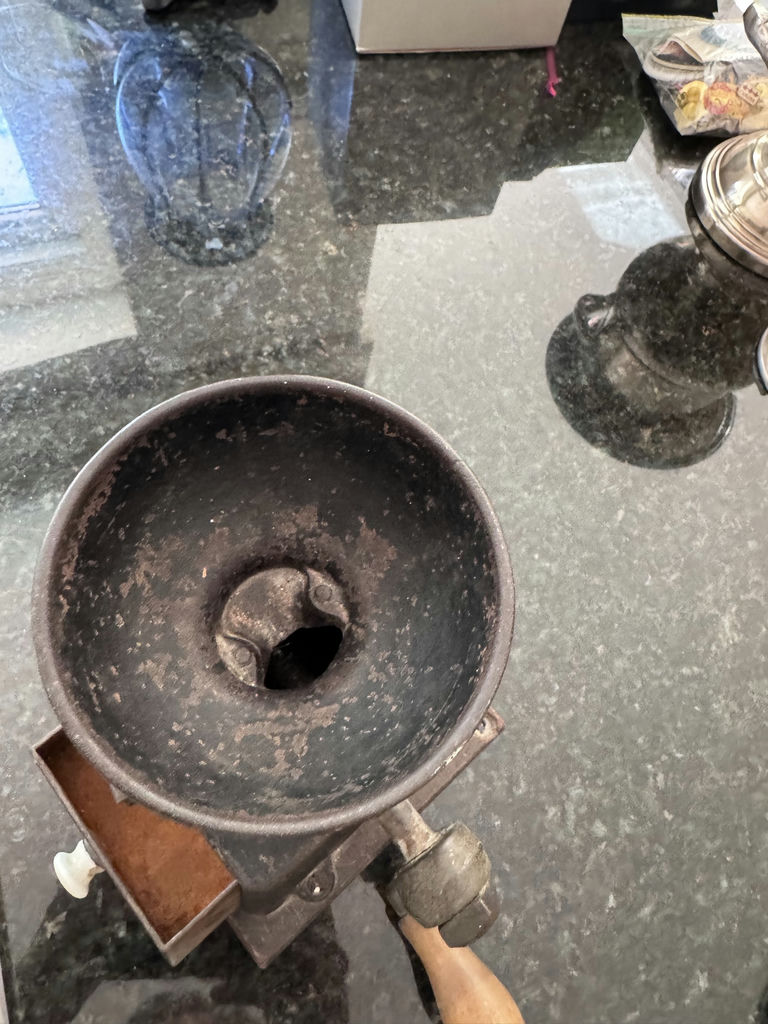 Antique manual coffee grinder - image 1 of 3