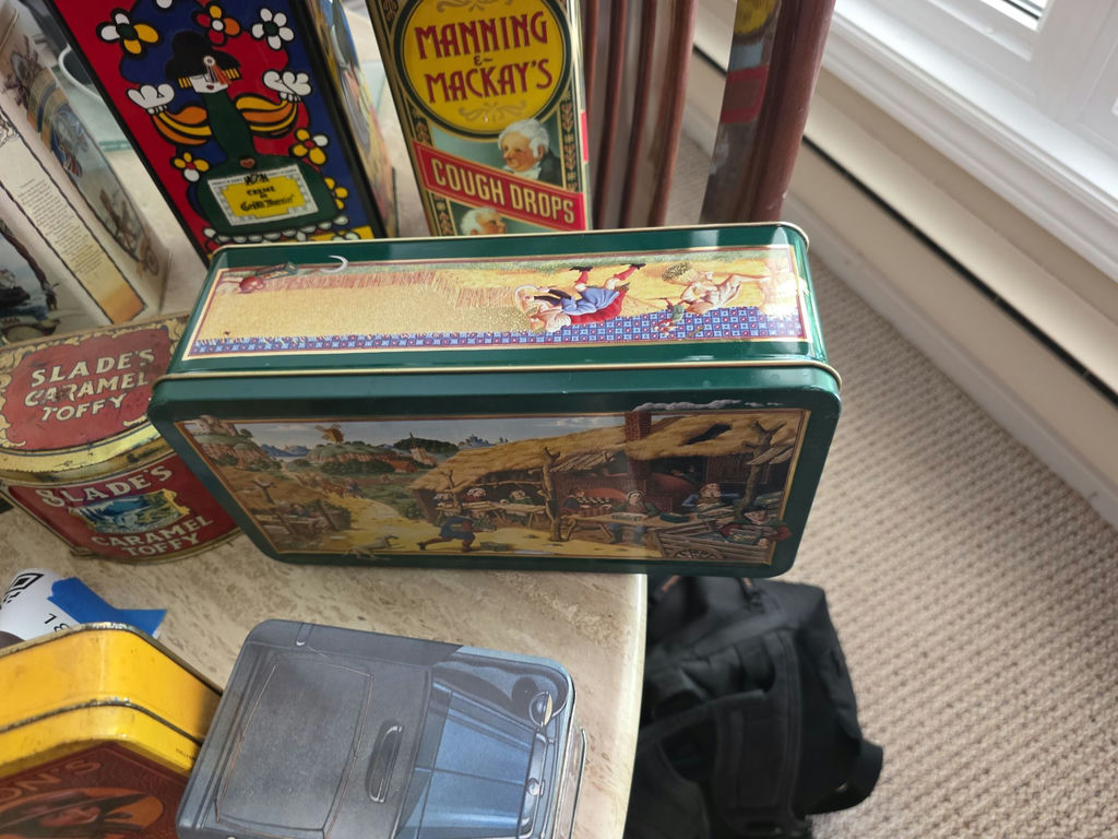 Collection of 15 Vintage Decorative Tins and Containers - image 7 of 8