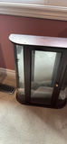 Wood Media Cabinet with Stereo Components and Side Table - thumbnail 6 of 7