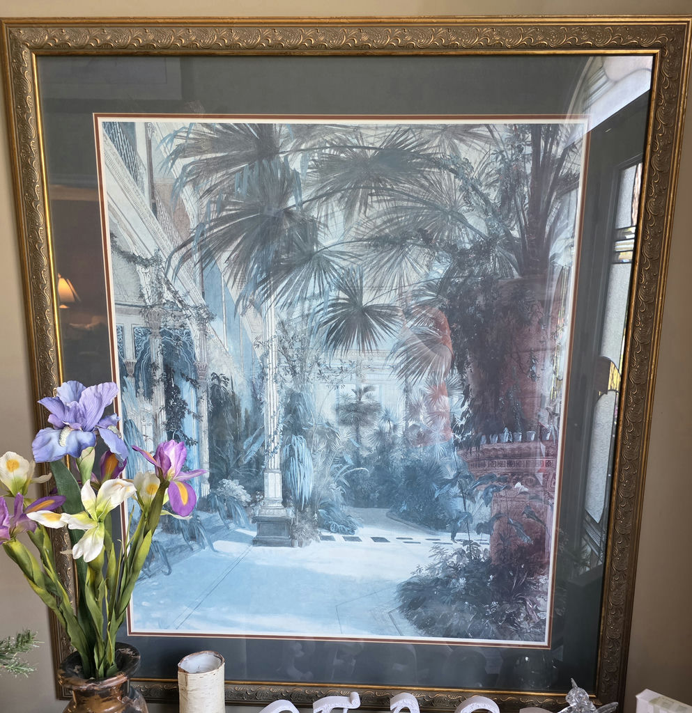 Framed Tropical Courtyard Wall Art - image 2 of 2