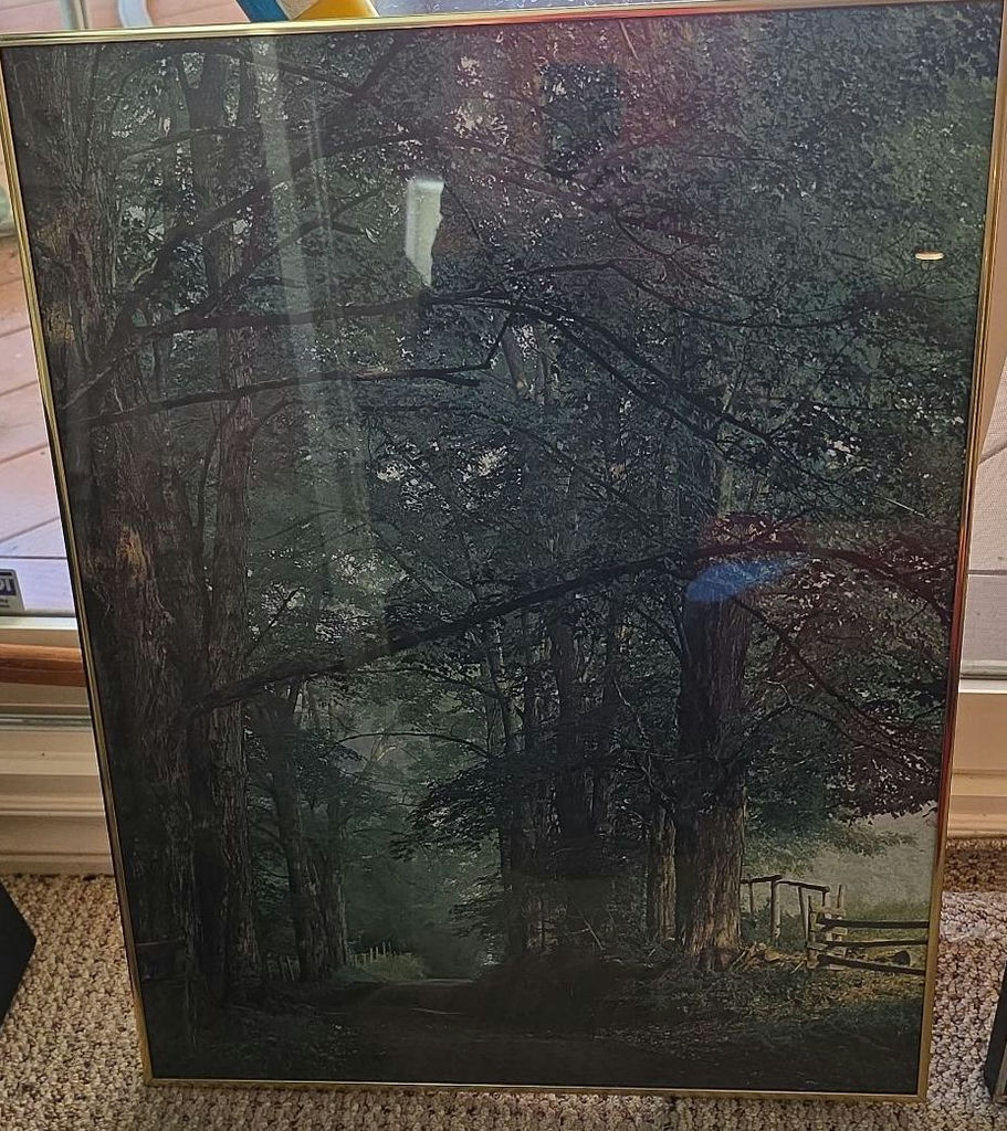 Two Framed Forest Landscape Prints - image 3 of 3