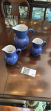 Three blue ceramic pitchers - thumbnail 1 of 4