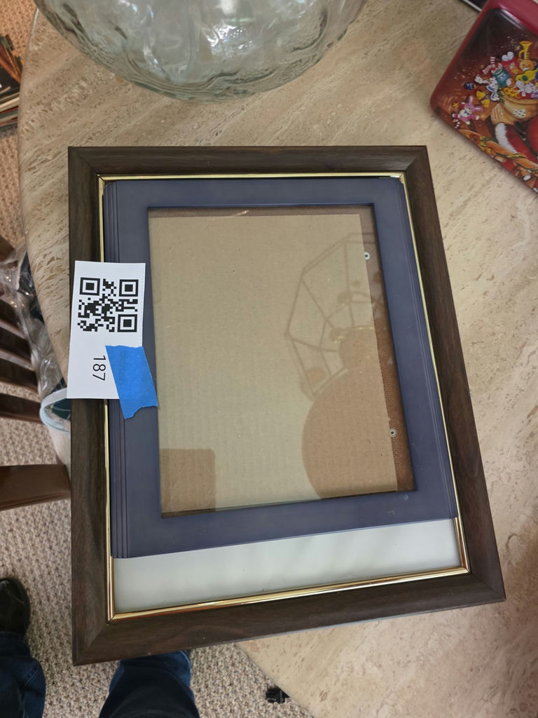 Glass Punch Bowl Set, Ceramic Bowl, and Picture Frames - image 2 of 4