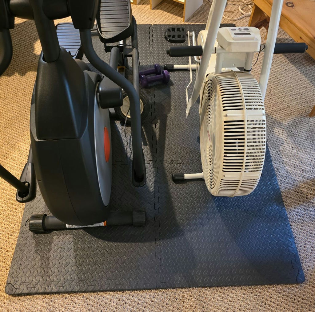 Elliptical Trainer, Exercise Bikes, Dumbbells, and HoMedics Massager - image 2 of 6