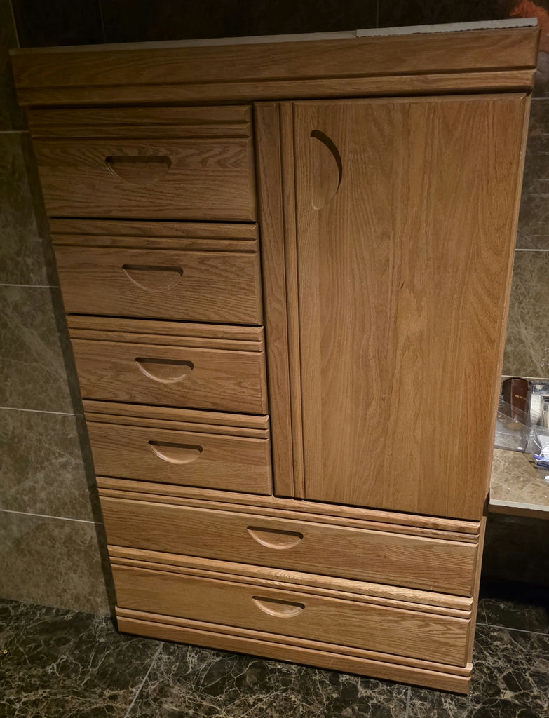 Wood Storage Cabinet With Drawers - image 1 of 2