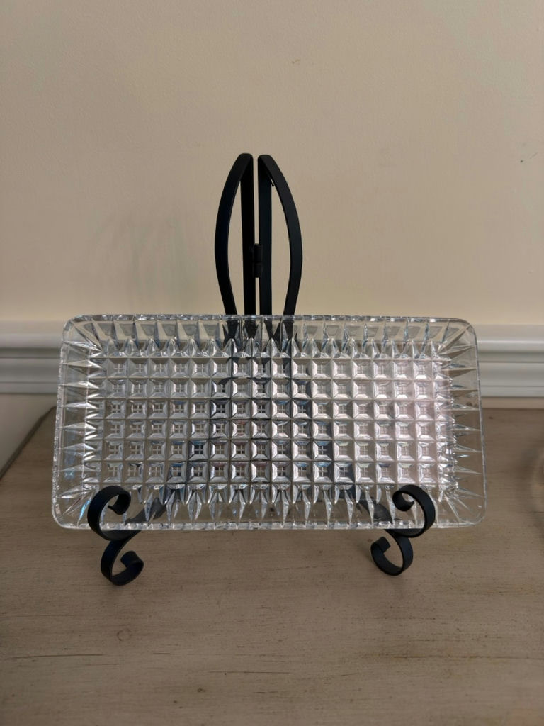 Vintage Footed Cake Plate & Entertaining Items - image 6 of 6